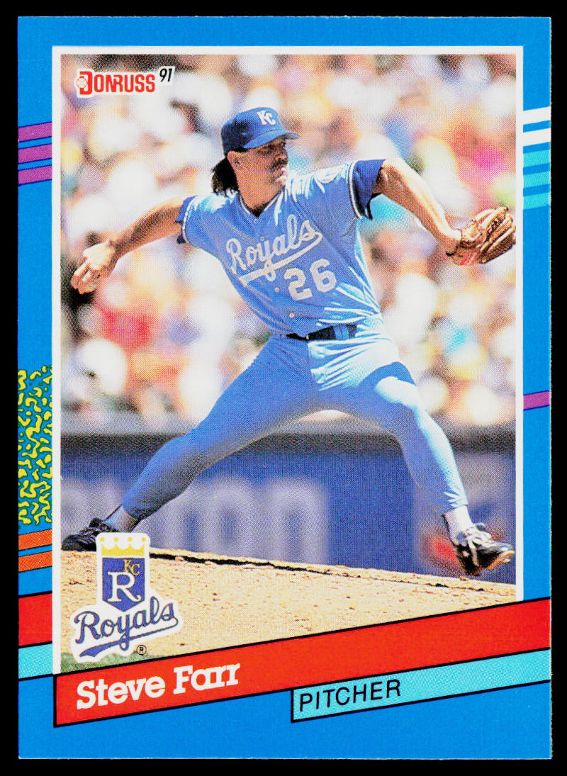 Steve Farr 1991 Donruss #365 Kansas City Royals