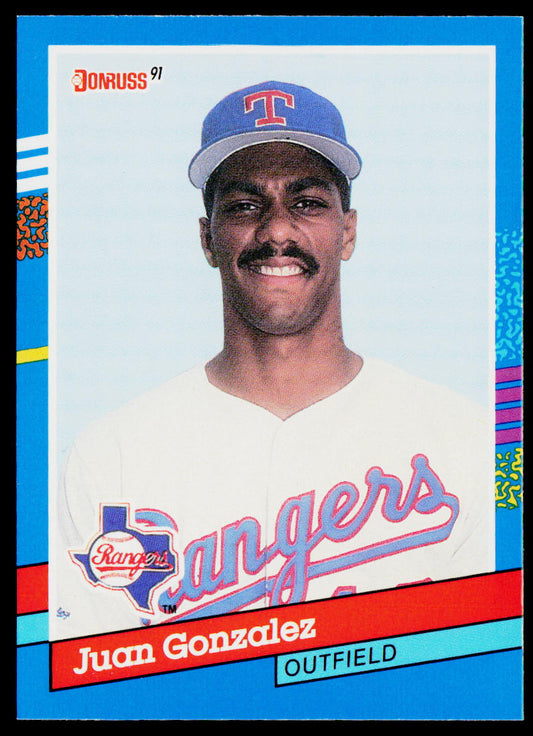 Juan Gonzalez 1991 Donruss #371 Texas Rangers