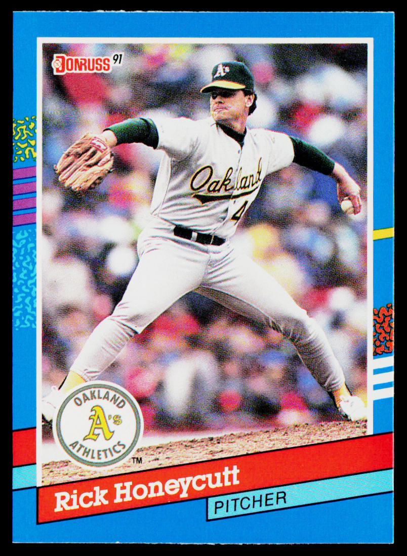 Rick Honeycutt 1991 Donruss #373 Oakland Athletics