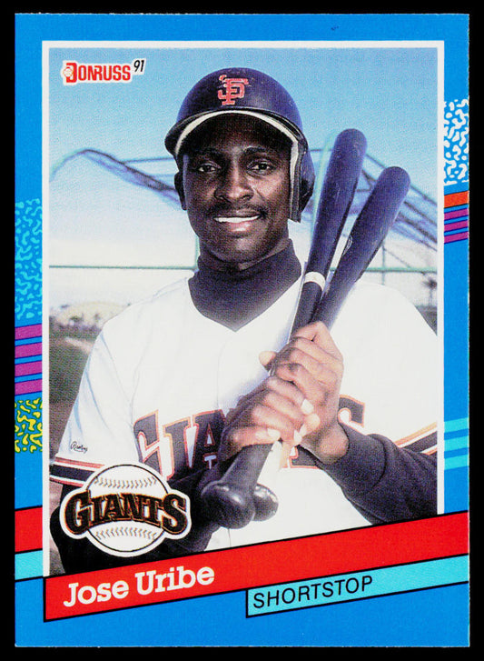 Jose Uribe 1991 Donruss #375 San Francisco Giants