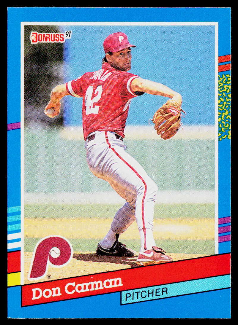 Don Carman 1991 Donruss #377b Philadelphia Phillies