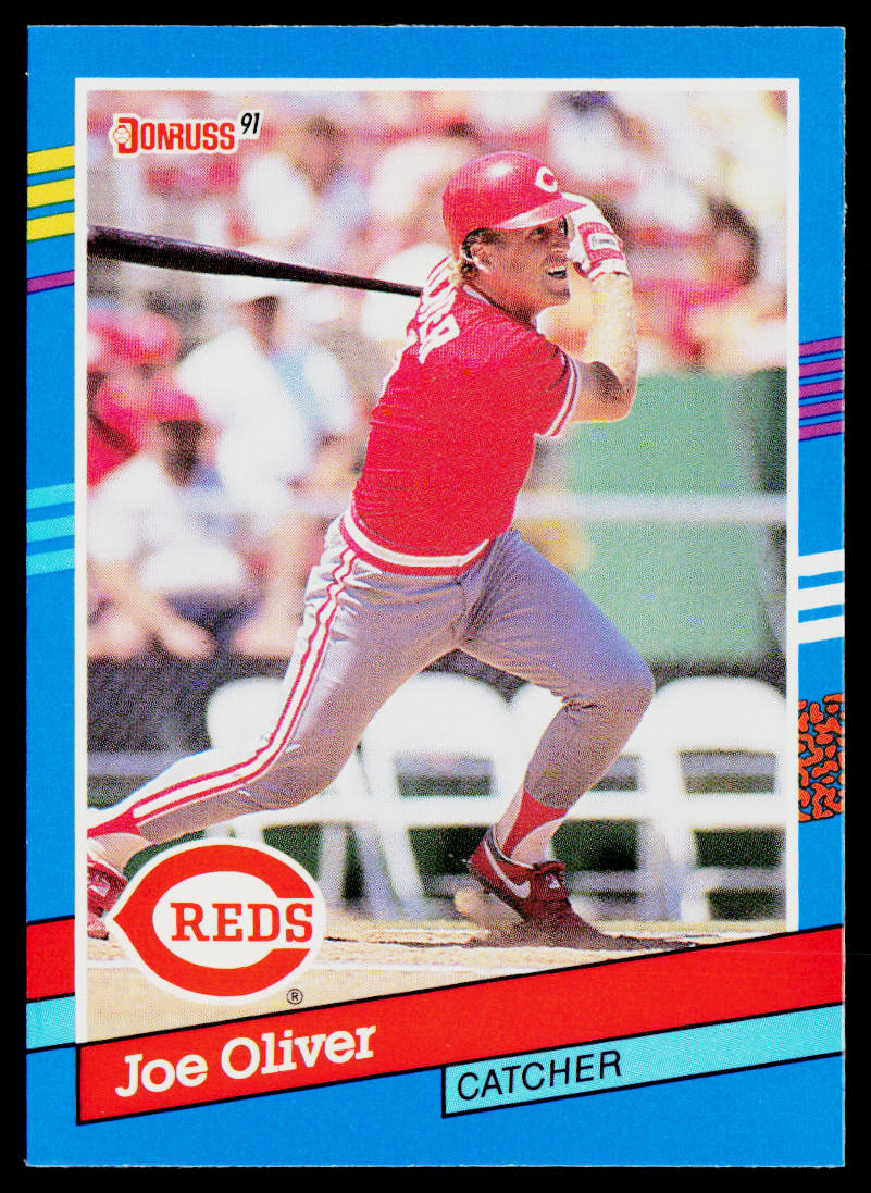 Joe Oliver 1991 Donruss #381b Cincinnati Reds