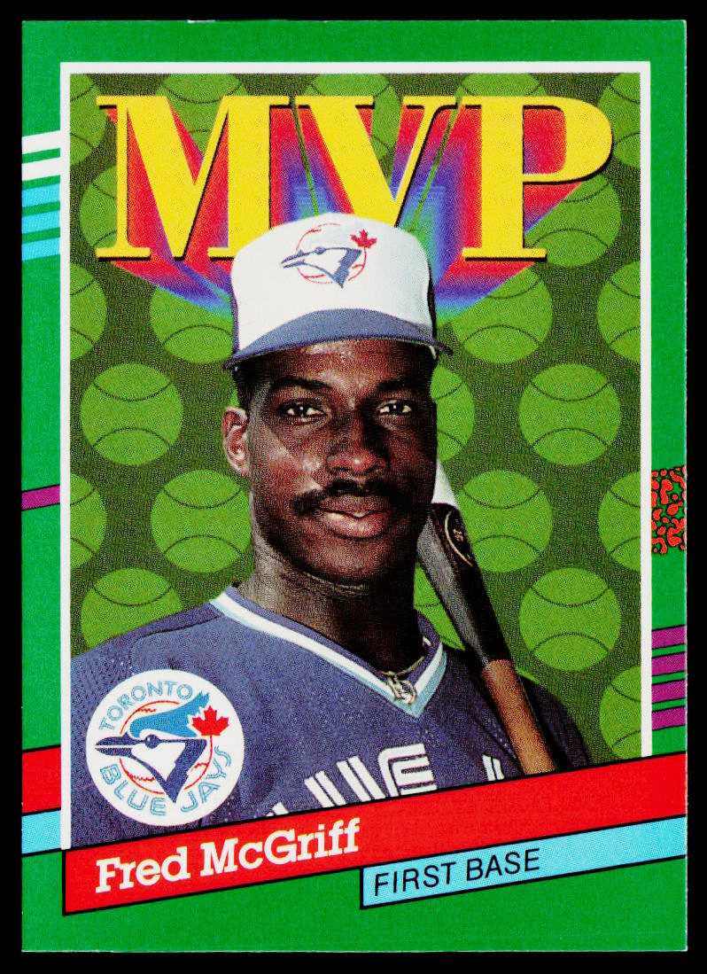 Fred McGriff 1991 Donruss #389b Toronto Blue Jays