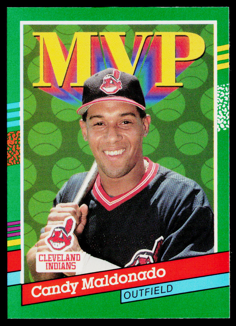 Candy Maldonado 1991 Donruss #391b Cleveland Indians