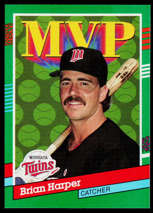 Brian Harper 1991 Donruss #398c Minnesota Twins