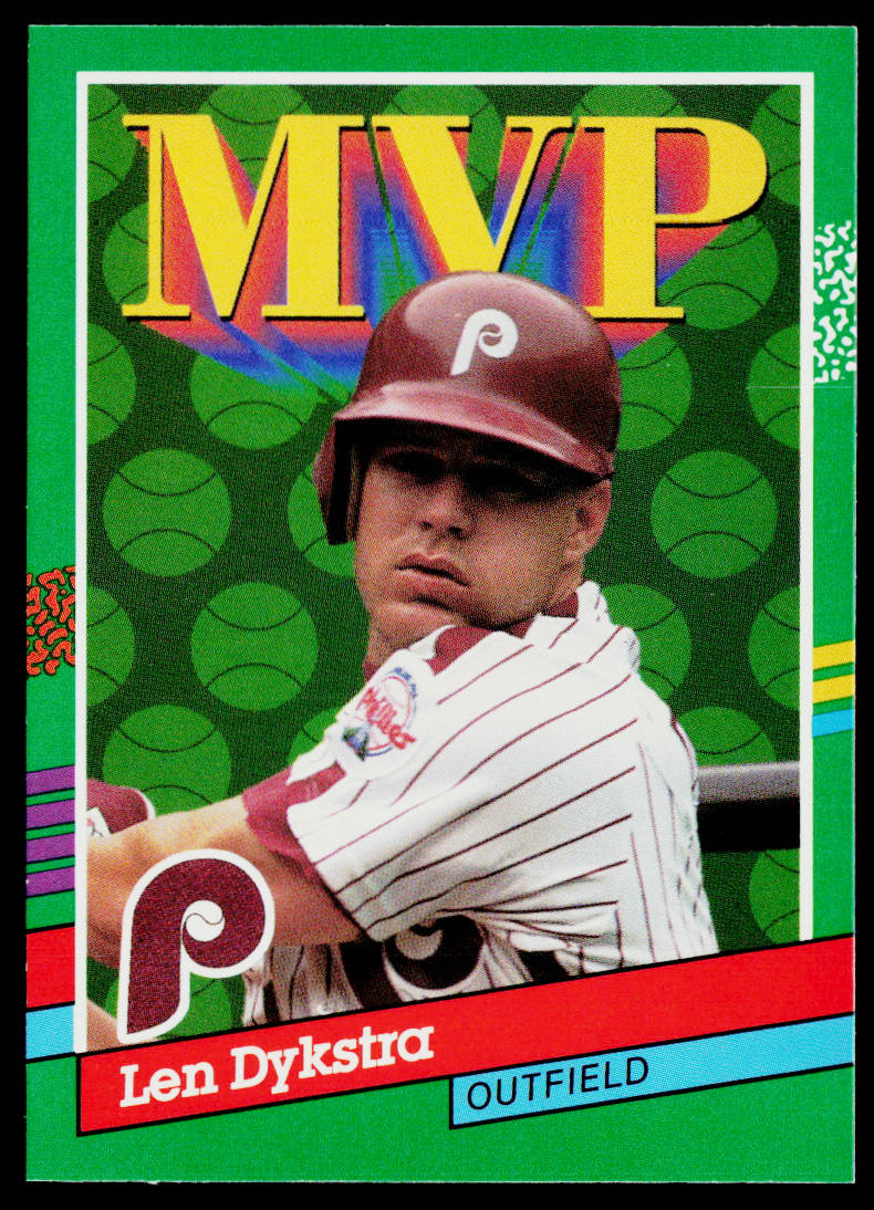Len Dykstra 1991 Donruss #410b Philadelphia Phillies