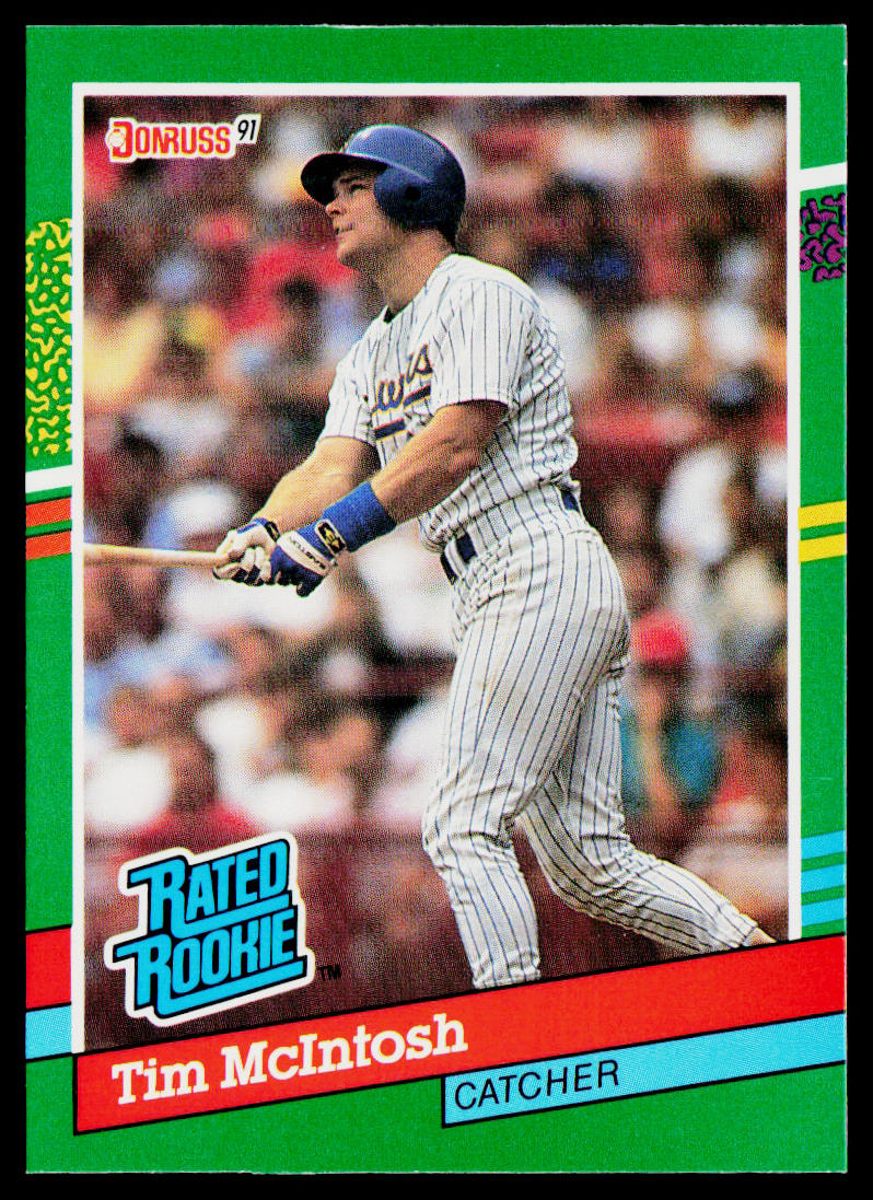 Tim McIntosh 1991 Donruss #414b Milwaukee Brewers