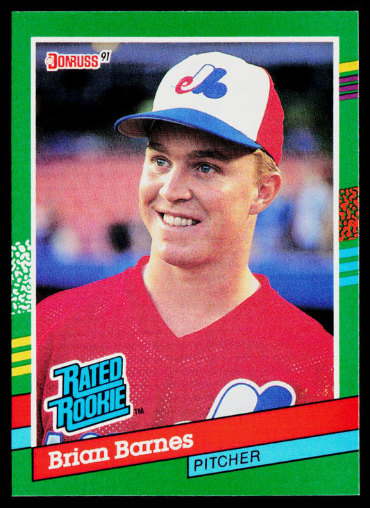 Brian Barnes 1991 Donruss #415b RC Montreal Expos
