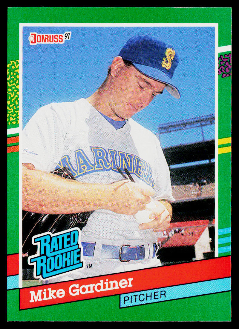 Mike Gardiner 1991 Donruss #417 RC Seattle Mariners