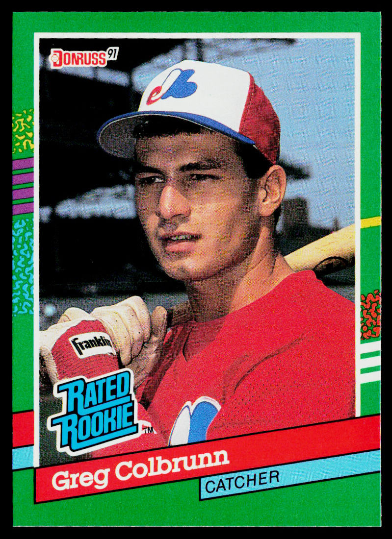 Greg Colbrunn 1991 Donruss #425 RC Montreal Expos