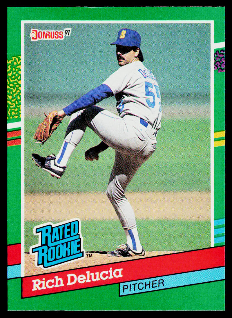Rich DeLucia 1991 Donruss #426c RC Seattle Mariners