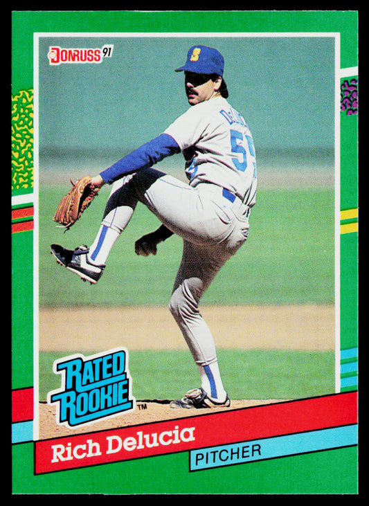 Rich DeLucia 1991 Donruss #426c RC Seattle Mariners
