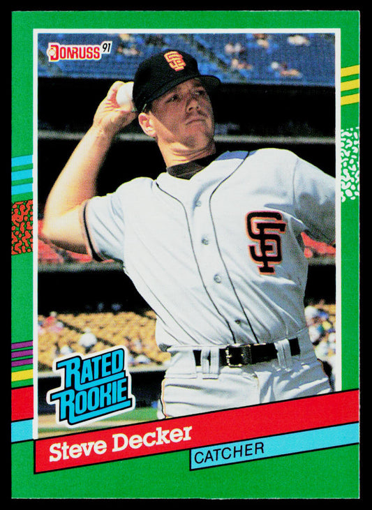 Steve Decker 1991 Donruss #428b RC San Francisco Giants