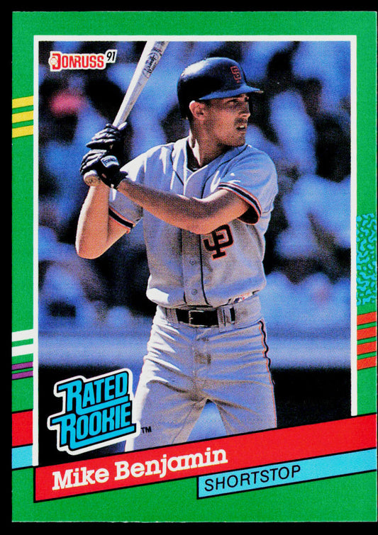 Mike Benjamin 1991 Donruss #432b San Francisco Giants