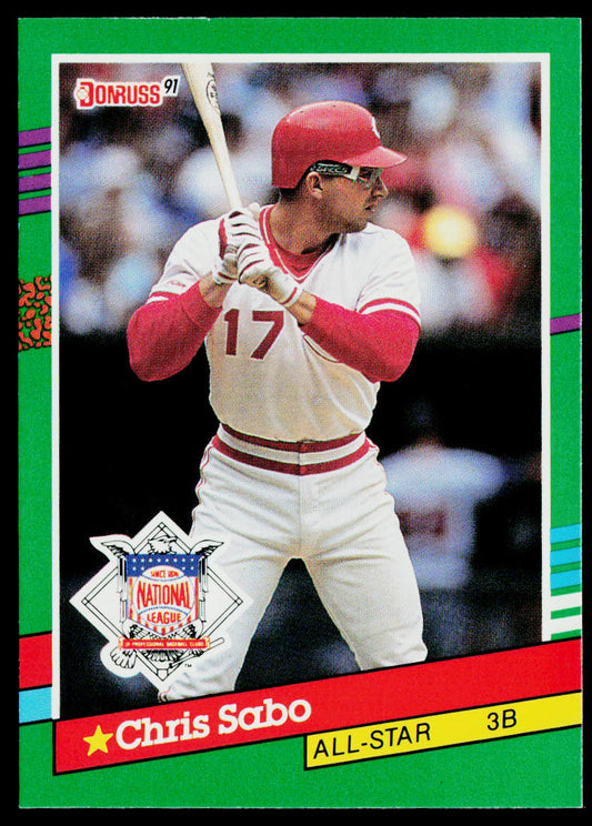 Chris Sabo 1991 Donruss #440b Cincinnati Reds