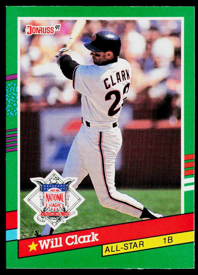Will Clark 1991 Donruss #441b San Francisco Giants