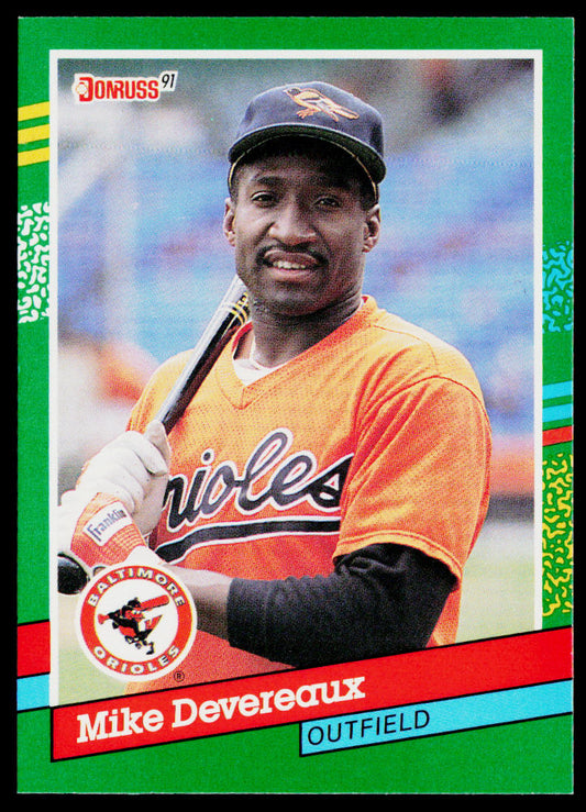 Mike Devereaux 1991 Donruss #444 Baltimore Orioles