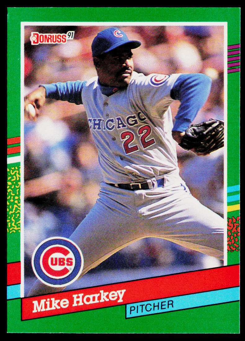 Mike Harkey 1991 Donruss #447b Chicago Cubs
