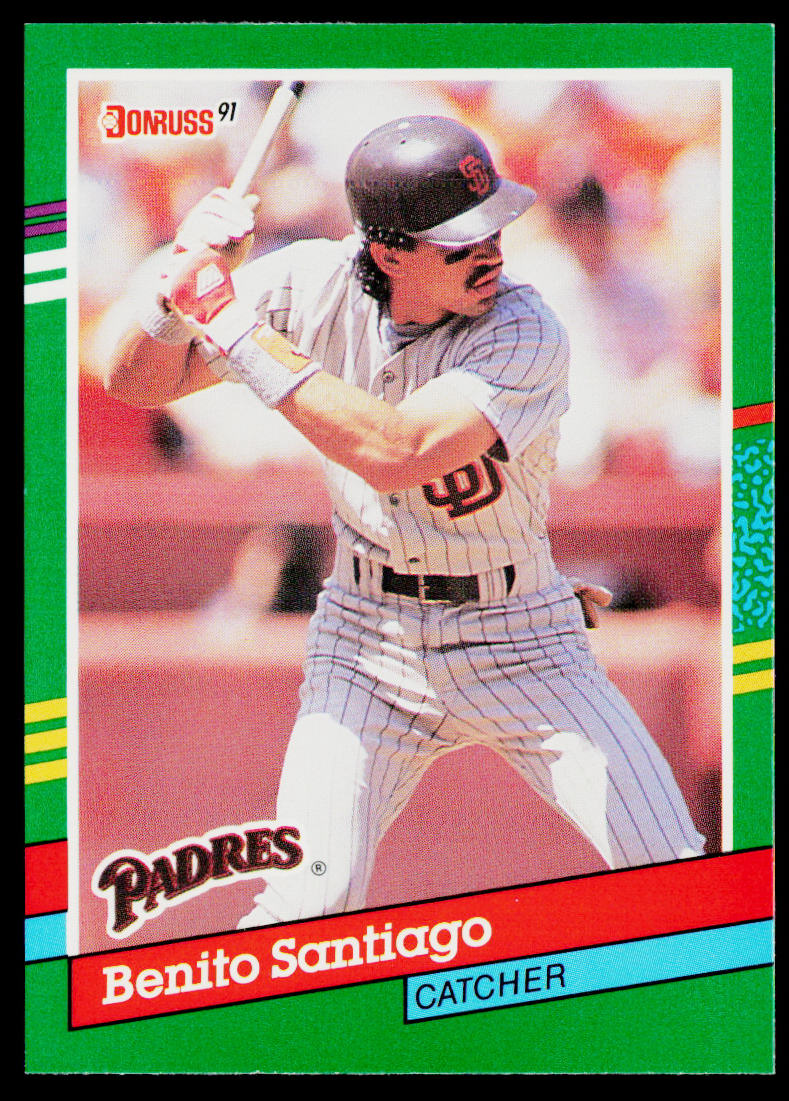 Benito Santiago 1991 Donruss #449 San Diego Padres