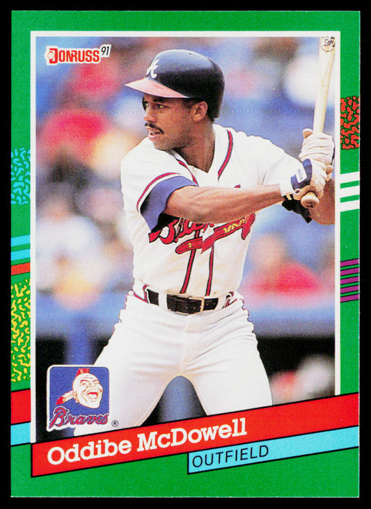 Oddibe McDowell 1991 Donruss #450 Atlanta Braves