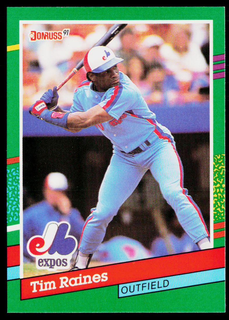Tim Raines 1991 Donruss #457c Montreal Expos