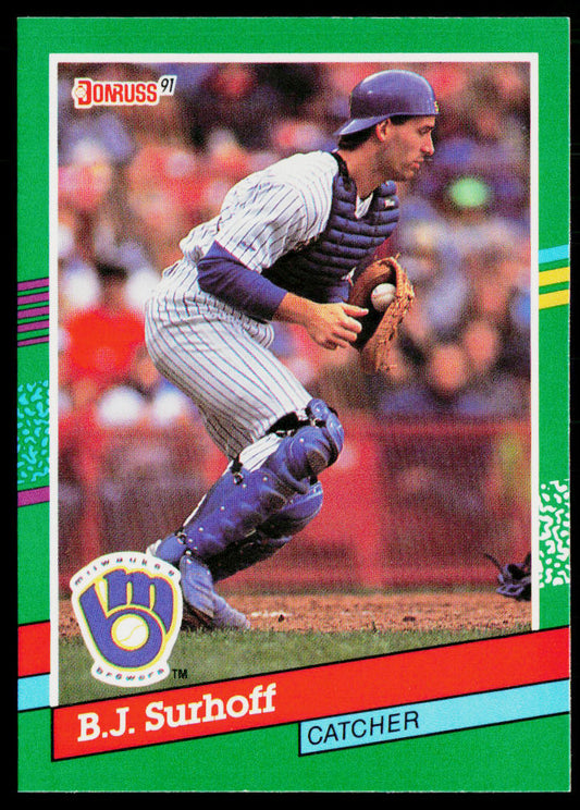 B.J. Surhoff 1991 Donruss #460b Milwaukee Brewers