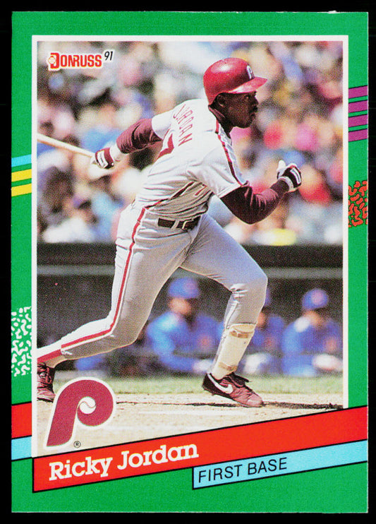 Ricky Jordan 1991 Donruss #466b Philadelphia Phillies