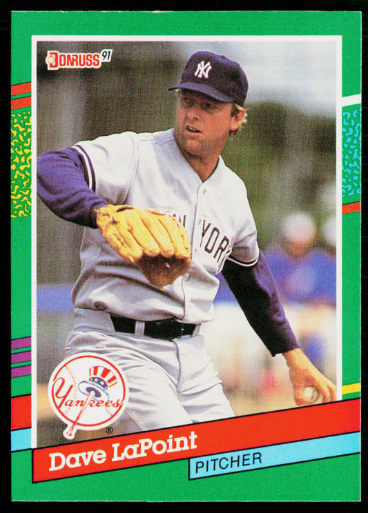 Dave LaPoint 1991 Donruss #481c New York Yankees