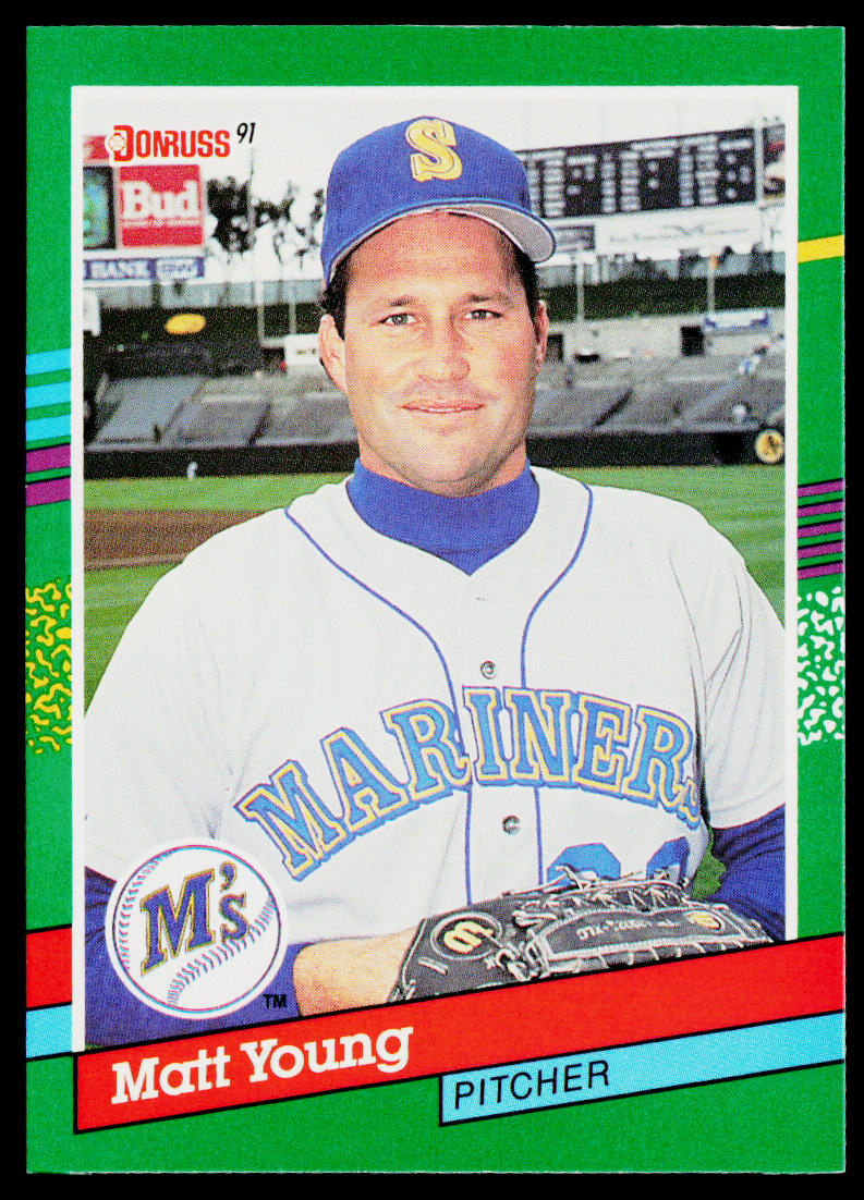 Matt Young 1991 Donruss #493c Seattle Mariners