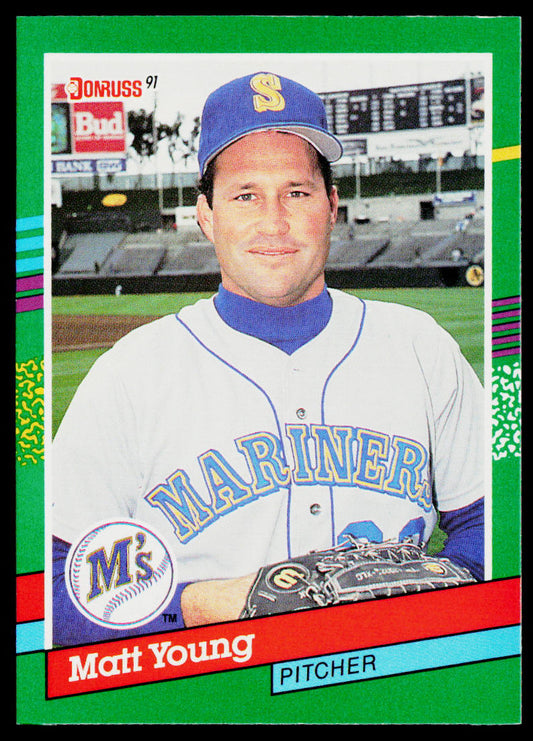 Matt Young 1991 Donruss #493c Seattle Mariners