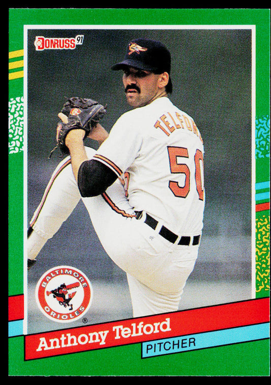 Anthony Telford 1991 Donruss #501 RC Baltimore Orioles