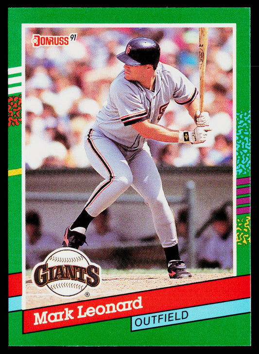 Mark Leonard 1991 Donruss #526 RC San Francisco Giants