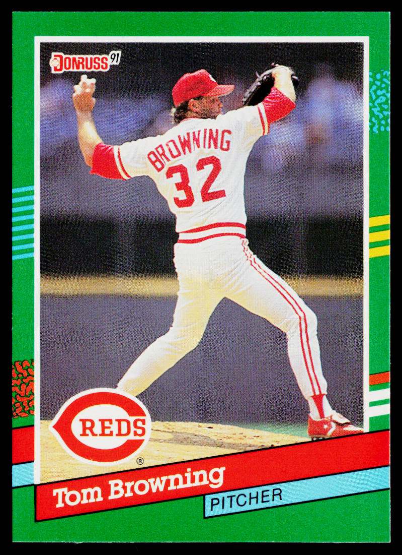Tom Browning 1991 Donruss #528b Cincinnati Reds