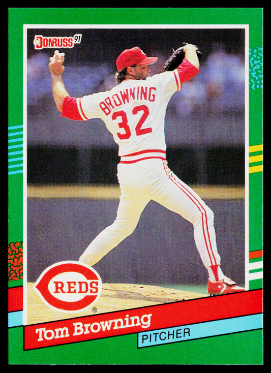 Tom Browning 1991 Donruss #528b Cincinnati Reds