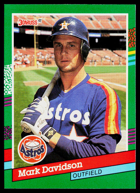 Mark Davidson 1991 Donruss #540b Houston Astros
