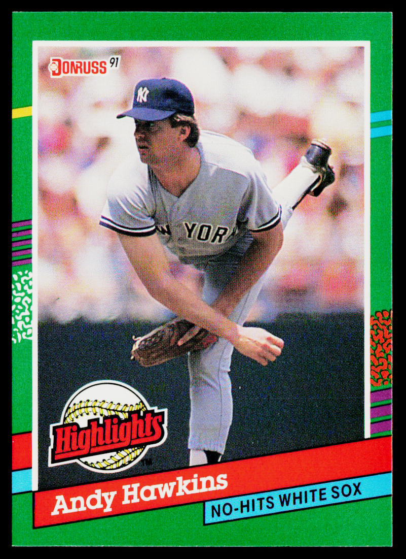 Andy Hawkins 1991 Donruss Bonus Cards #BC-12c New York Yankees