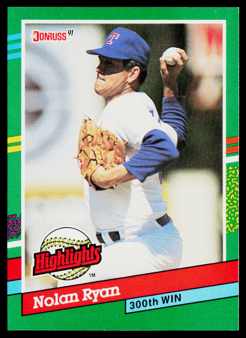 Nolan Ryan 1991 Donruss Bonus Cards #BC-15 Texas Rangers