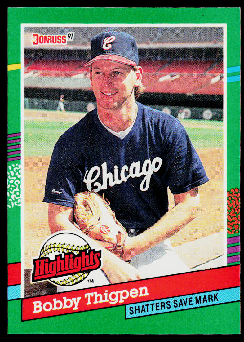 Bobby Thigpen 1991 Donruss Bonus Cards #BC-20 Chicago White Sox