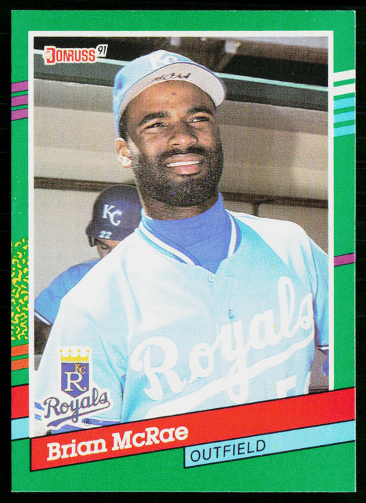 Brian McRae 1991 Donruss #575 RC Kansas City Royals