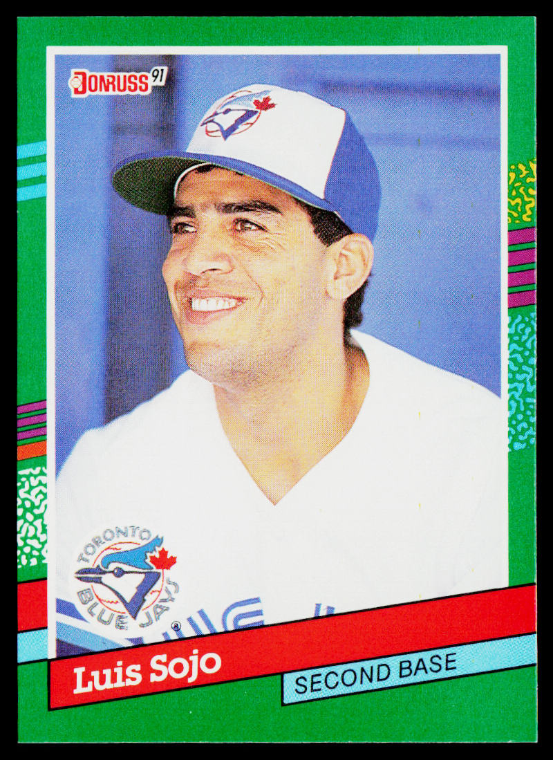 Luis Sojo 1991 Donruss #579 Toronto Blue Jays