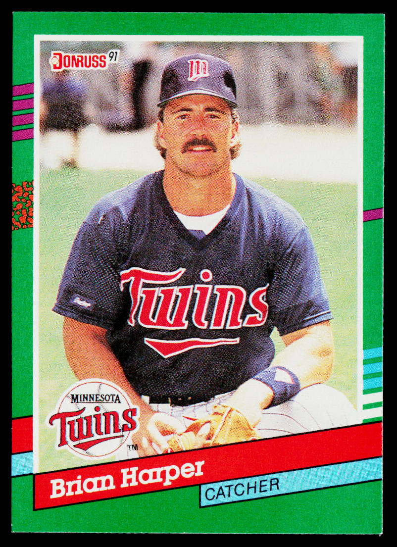 Brian Harper 1991 Donruss #582b Minnesota Twins