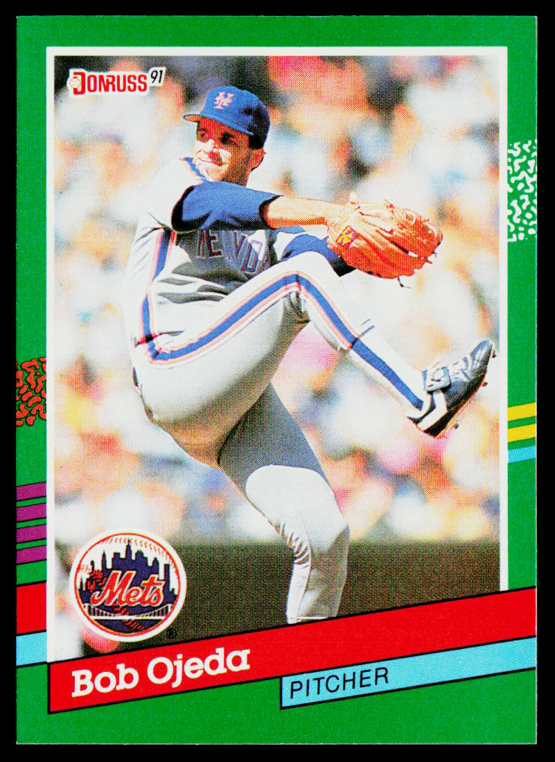 Bob Ojeda 1991 Donruss #584b New York Mets