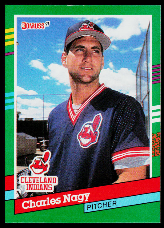 Charles Nagy 1991 Donruss #592b Cleveland Indians