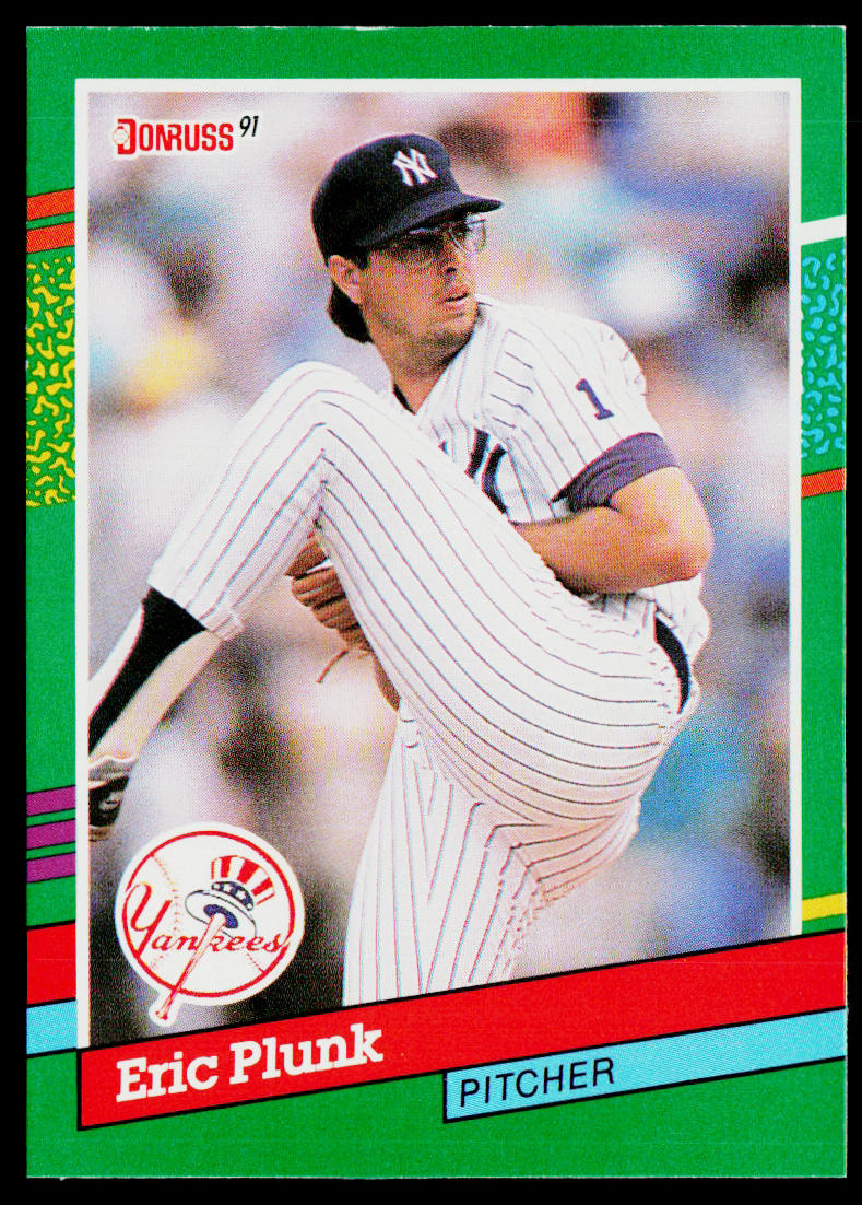 Eric Plunk 1991 Donruss #593 New York Yankees