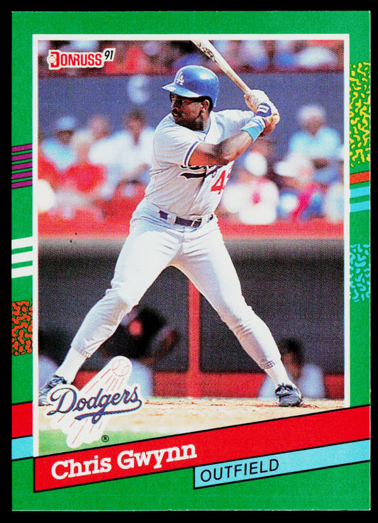 Chris Gwynn 1991 Donruss #598c Los Angeles Dodgers