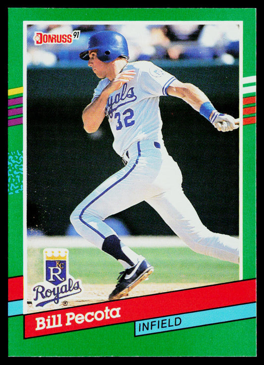 Bill Pecota 1991 Donruss #672b Kansas City Royals