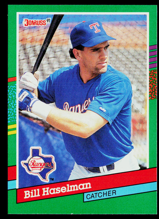 Bill Haselman 1991 Donruss #679b RC Texas Rangers