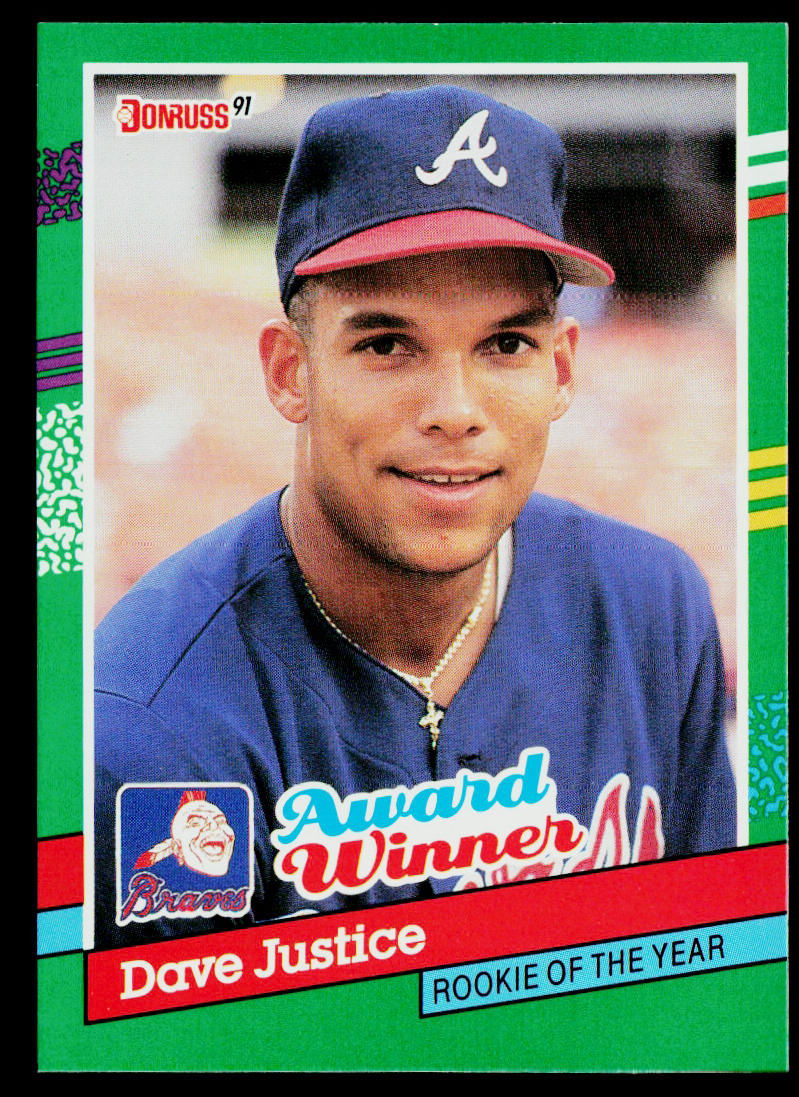 Dave Justice 1991 Donruss #683b Atlanta Braves