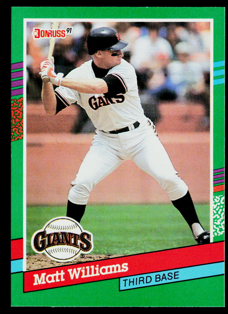 Matt Williams 1991 Donruss #685b ERR San Francisco Giants