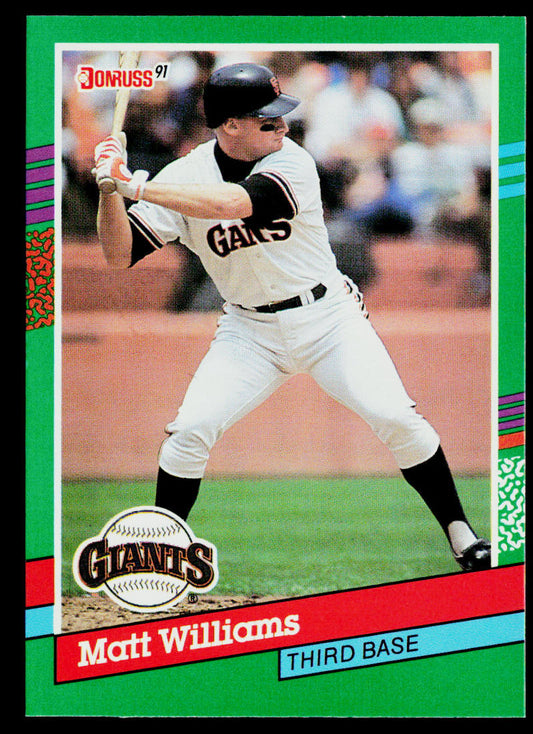 Matt Williams 1991 Donruss #685b ERR San Francisco Giants